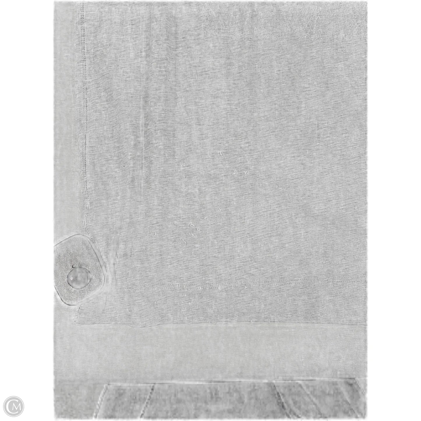 Athletic Top Short Sleeve By Lululemon In Grey, Size: M