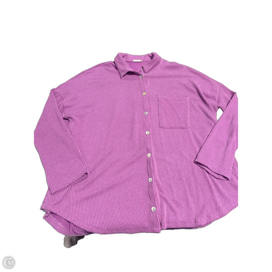 Top Long Sleeve By Blumin In Purple, Size: L