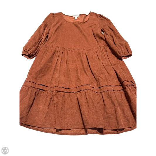 Dress Casual Short By Time And Tru In Brown, Size: M