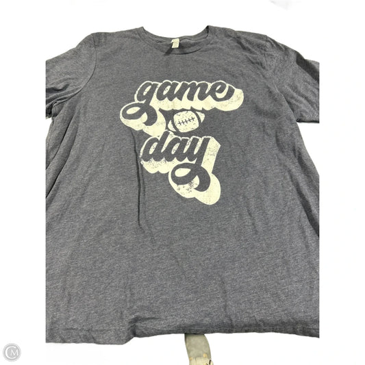 Top Short Sleeve Basic By Bella + Canvas In Navy, Size: 2x