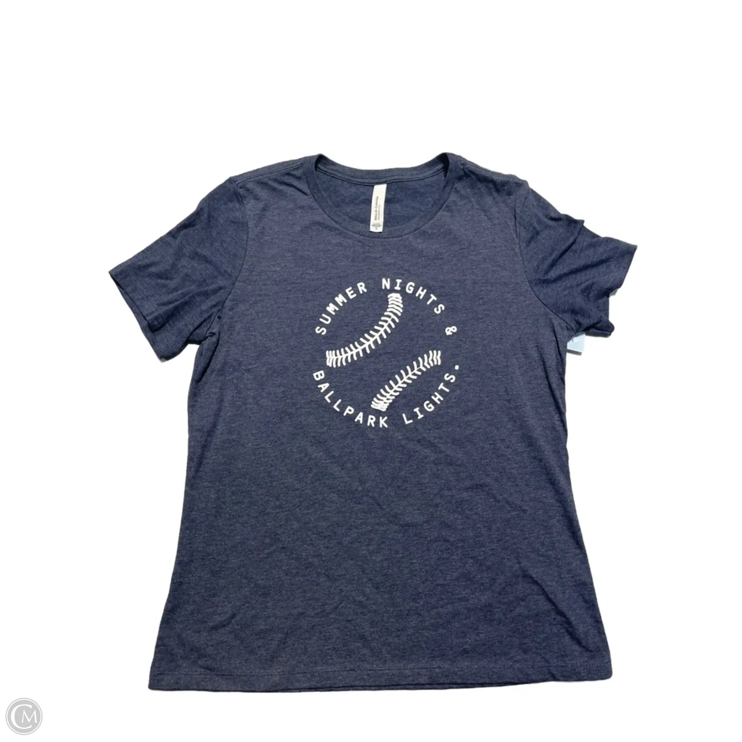 Top Short Sleeve Basic By Bella + Canvas In Navy, Size: M