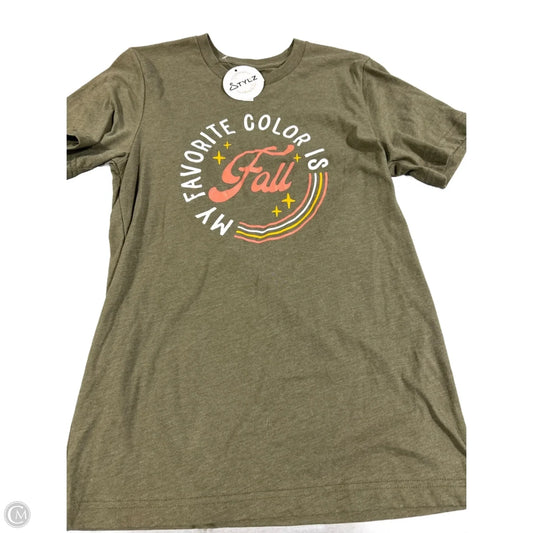 Top Short Sleeve Basic By Bella + Canvas In Green, Size: S