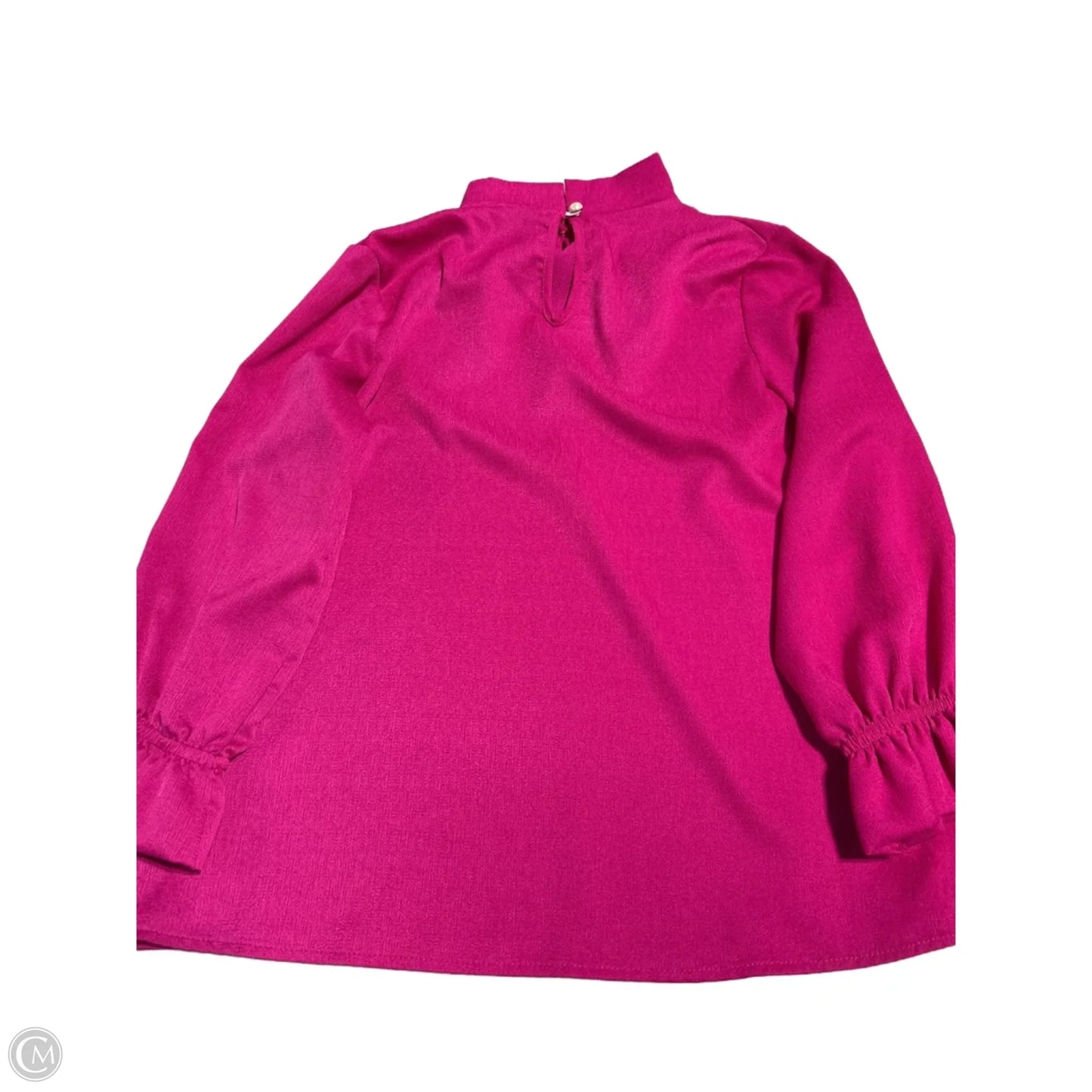 Top Long Sleeve By Cmc In Pink, Size: M