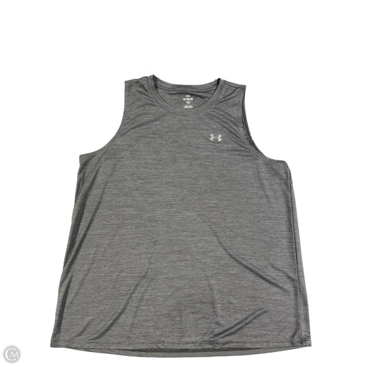 Athletic Tank Top By Under Armour In Grey, Size: Xl