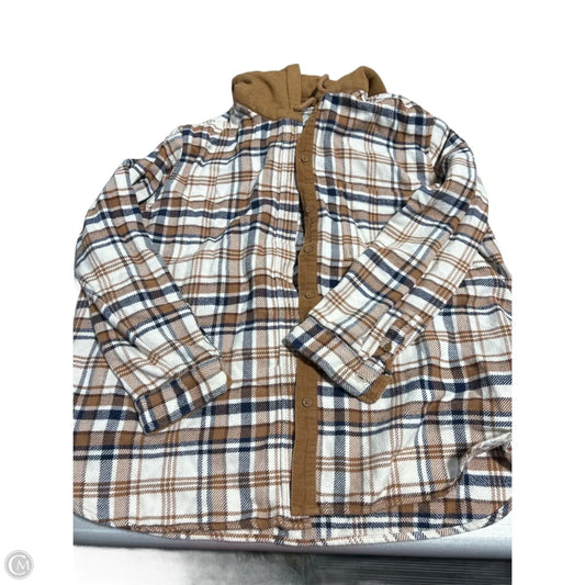 Top Long Sleeve By American Eagle In Plaid Pattern, Size: Xl