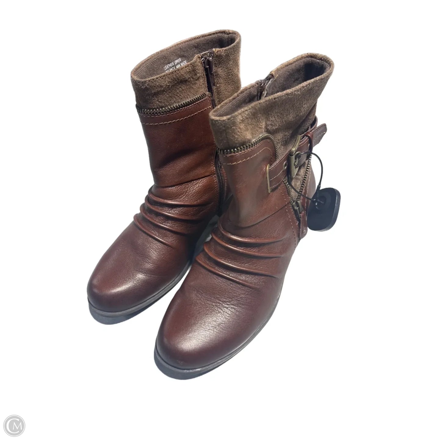 Boots Ankle Flats By Earth Origins In Brown, Size: 9