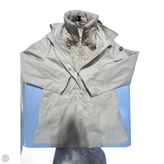 Coat Puffer & Quilted By Lands End In Tan, Size: M