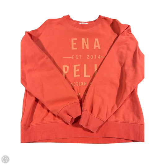 Sweatshirt Crewneck By Ena Pelly In Coral, Size: S