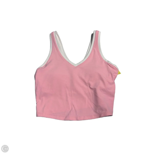 Athletic Tank Top By All In Motion In Pink & White, Size: S
