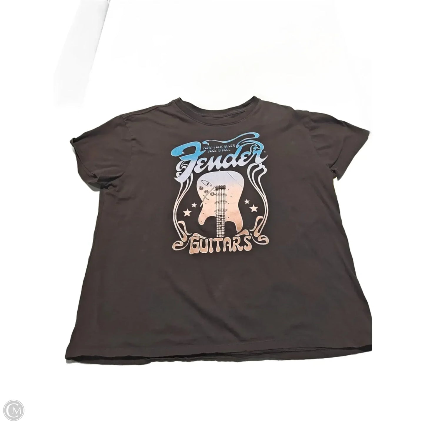 Top Short Sleeve By Cmc In Grey, Size: Xl