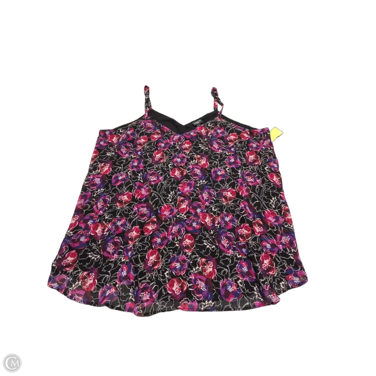 Tank Top By Torrid In Black & Pink, Size: 2x