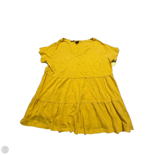 Top Short Sleeve By Torrid In Yellow, Size: 2x