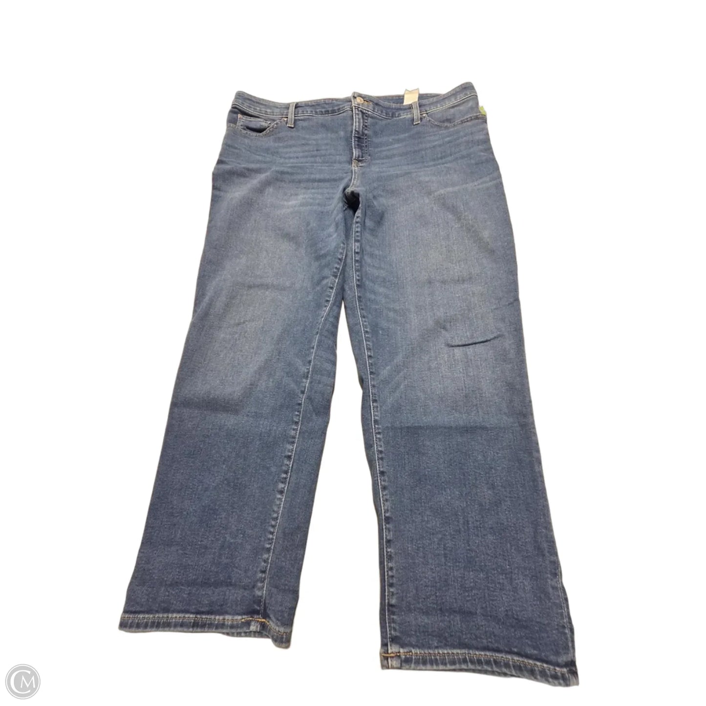 Jeans Straight By Chicos In Blue Denim, Size: 20