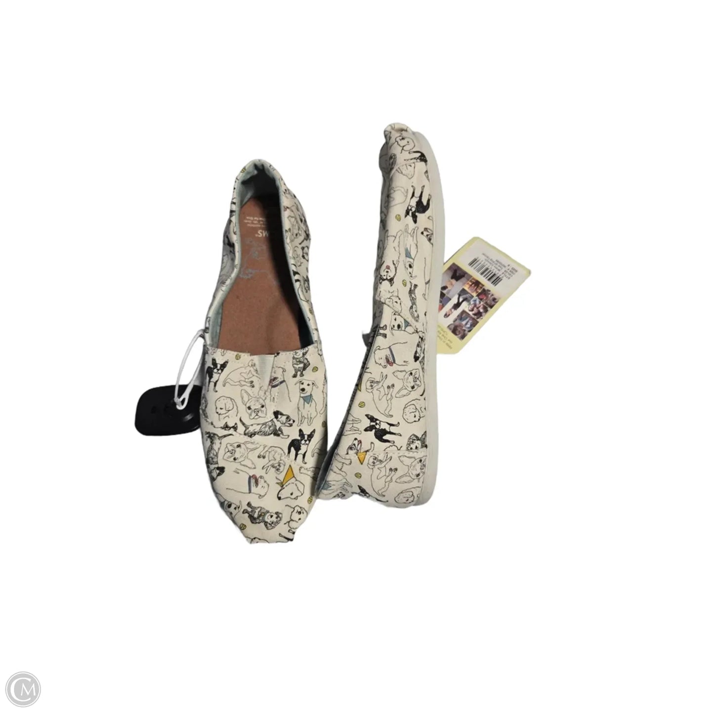 Shoes Flats By Toms In Cream, Size: 9