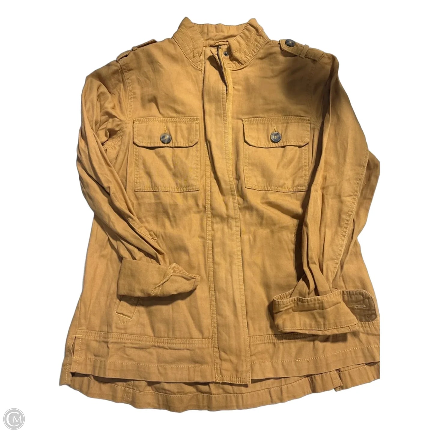 Jacket Shirt By Maurices In Yellow, Size: S