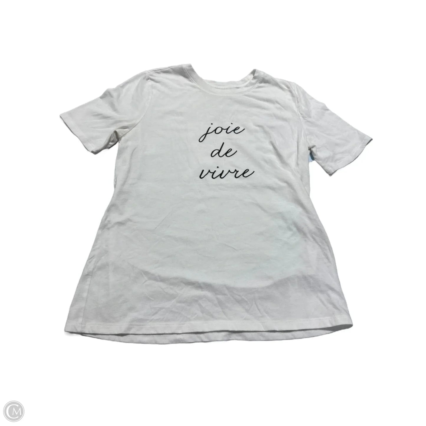 Top Short Sleeve Basic By Banana Republic In White, Size: M