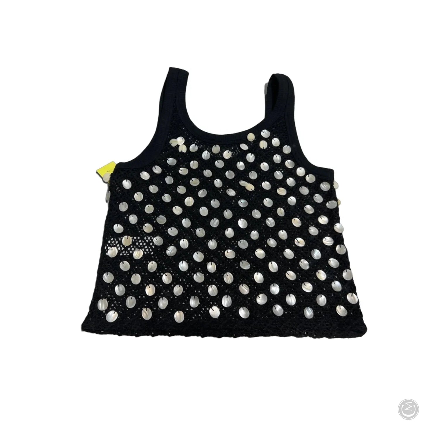 Tank Top By J. Crew In Black & Cream, Size: M