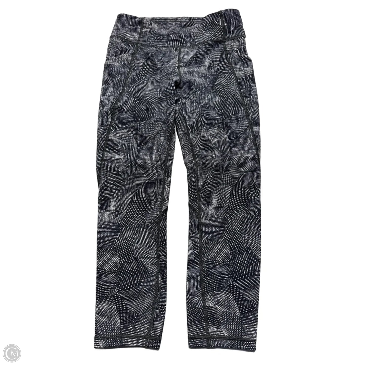 Athletic Leggings By Lululemon In Black & White, Size: 8
