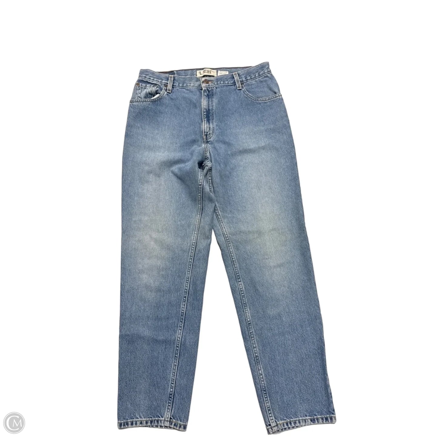 Jeans Straight By Levis Signature In Blue Denim, Size: 16
