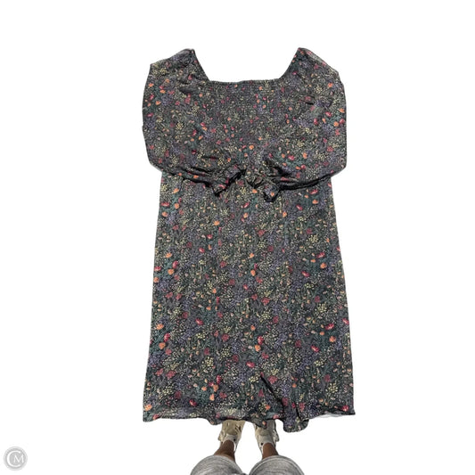 Dress Casual Midi By Forever 21 In Floral Print, Size: 3x