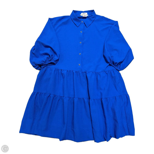 Dress Casual Short By Dkny In Blue, Size: M