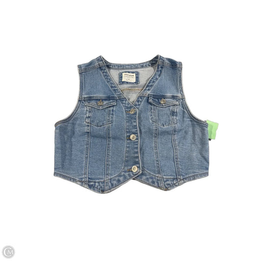 Vest Other By Wax Jean In Blue Denim, Size: M