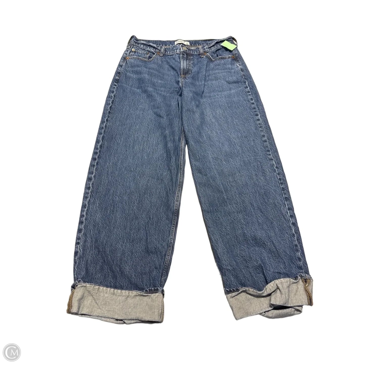 Jeans Boot Cut By Abercrombie And Fitch In Blue Denim, Size: 8