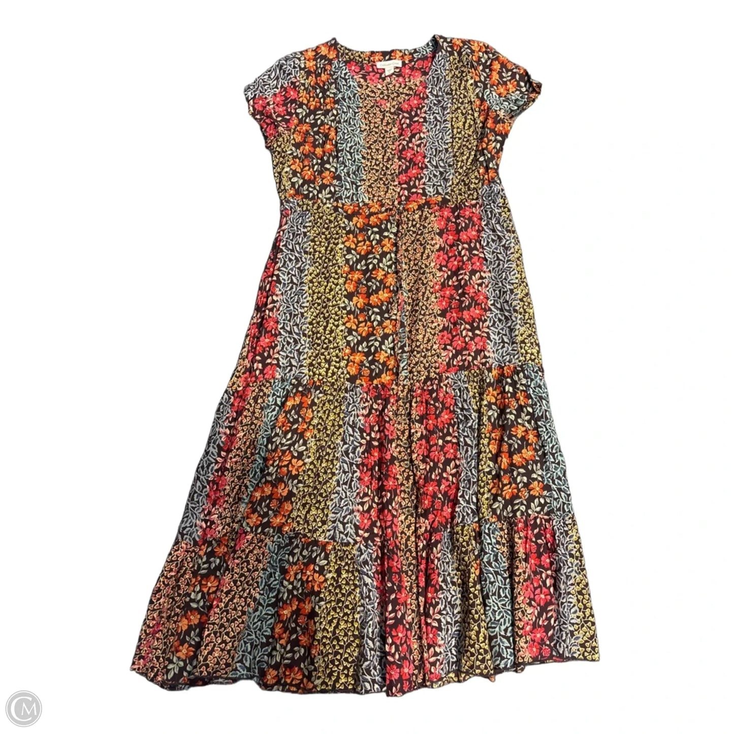 Dress Casual Maxi By Coldwater Creek In Floral Print, Size: L