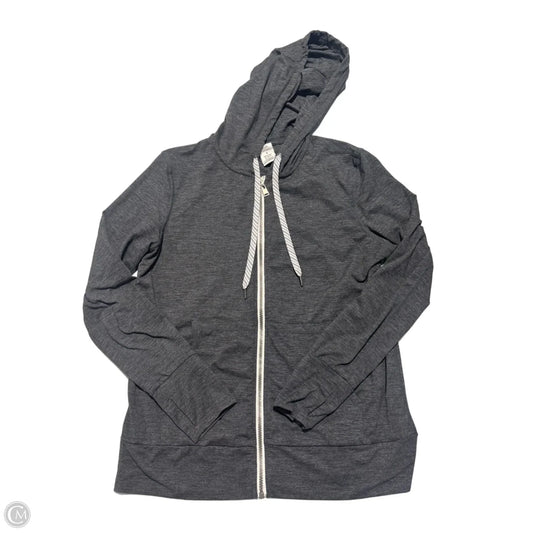 Sweatshirt Hoodie By Members Mark In Grey & White, Size: S