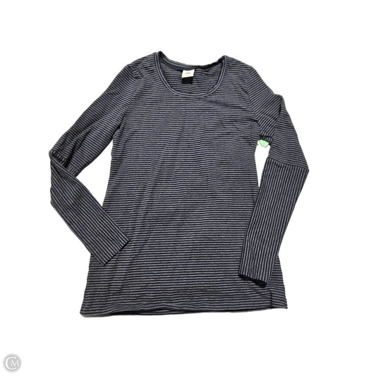 Top Long Sleeve By Cabi In Blue & Grey, Size: M