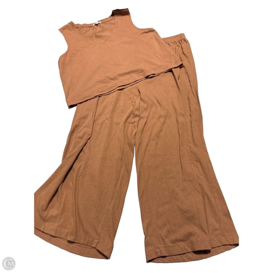 Top 2pc Sleeveless By Z Supply In Brown, Size: Xl