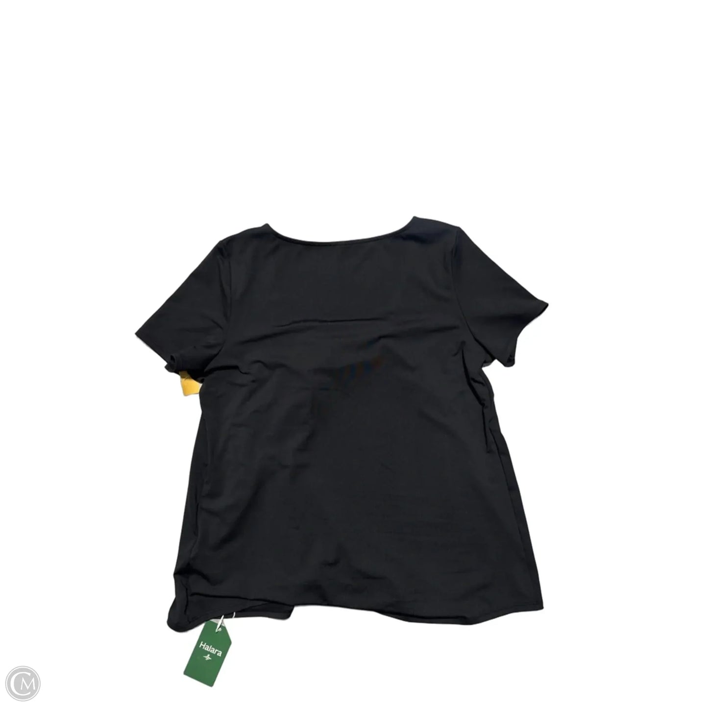 Top Short Sleeve By Halara In Black, Size: L