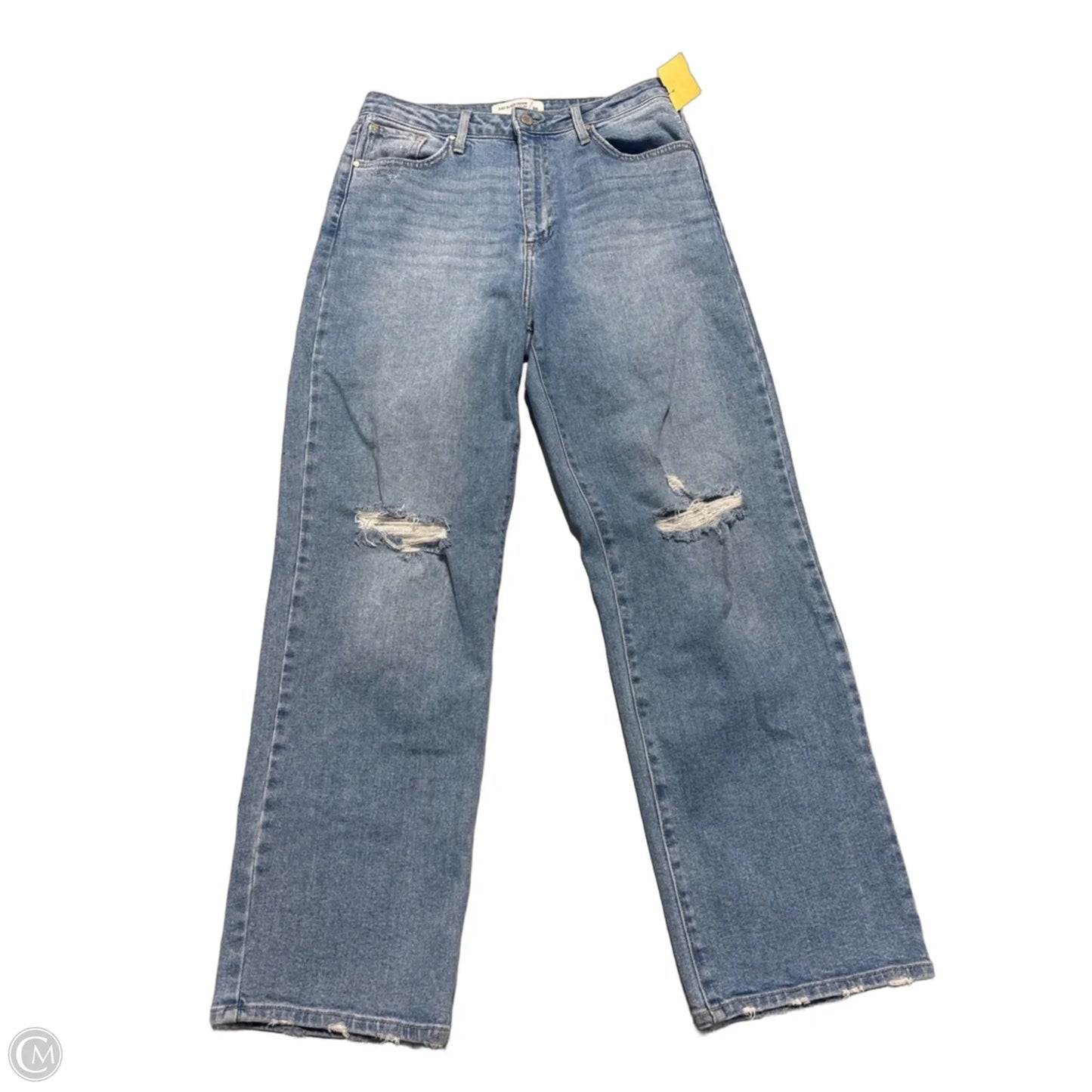 Jeans Straight By Just Black In Blue Denim, Size: 10