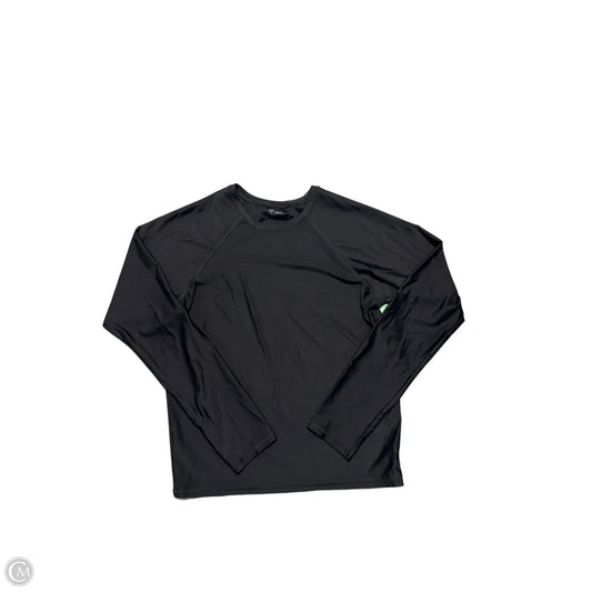 Athletic Top Long Sleeve Crewneck By Aerie In Black, Size: L