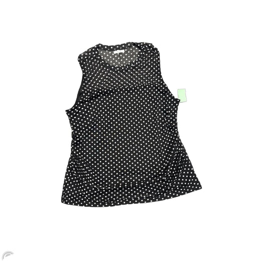 Top Sleeveless By Maurices In Black & White, Size: 1x