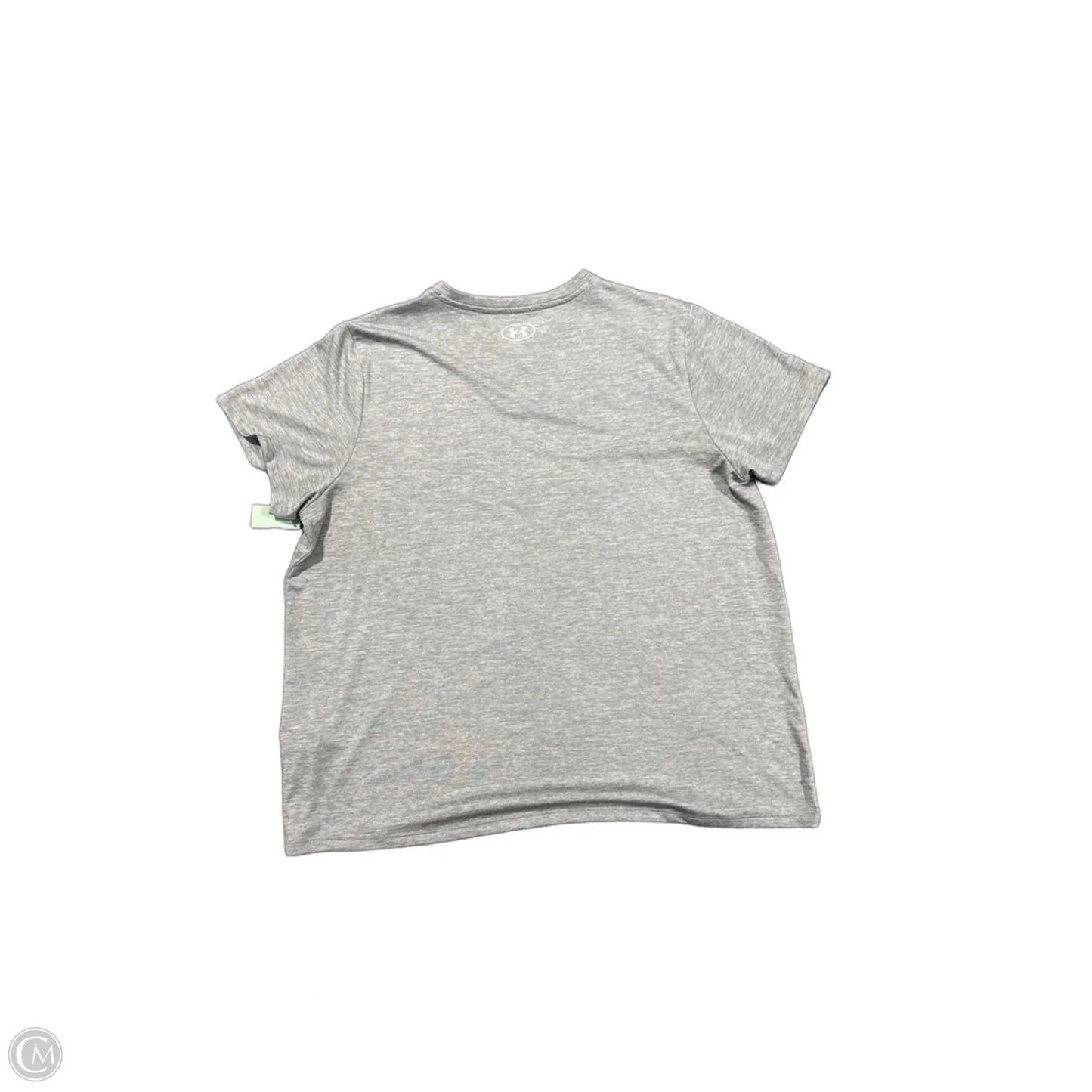 Athletic Top Short Sleeve By Under Armour In Grey, Size: 10