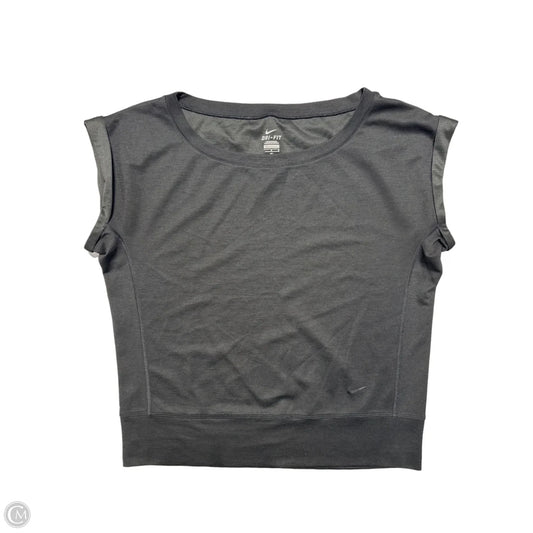 Athletic Top Short Sleeve By Nike In Black, Size: L