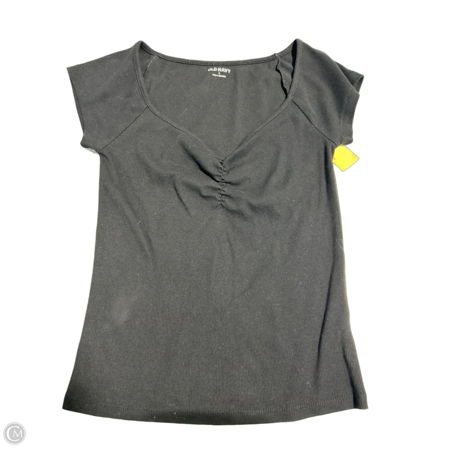 Top Short Sleeve By Old Navy In Black, Size: S