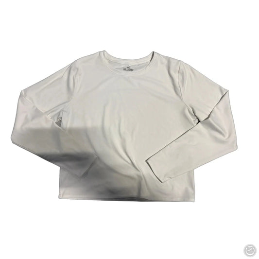 Top Long Sleeve By Hollister In White, Size: Xxl