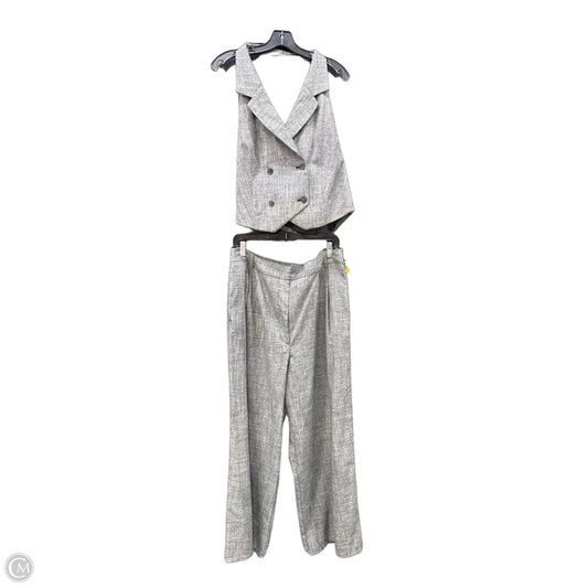 Pants Set 2pc By Worthington In Grey, Size: L