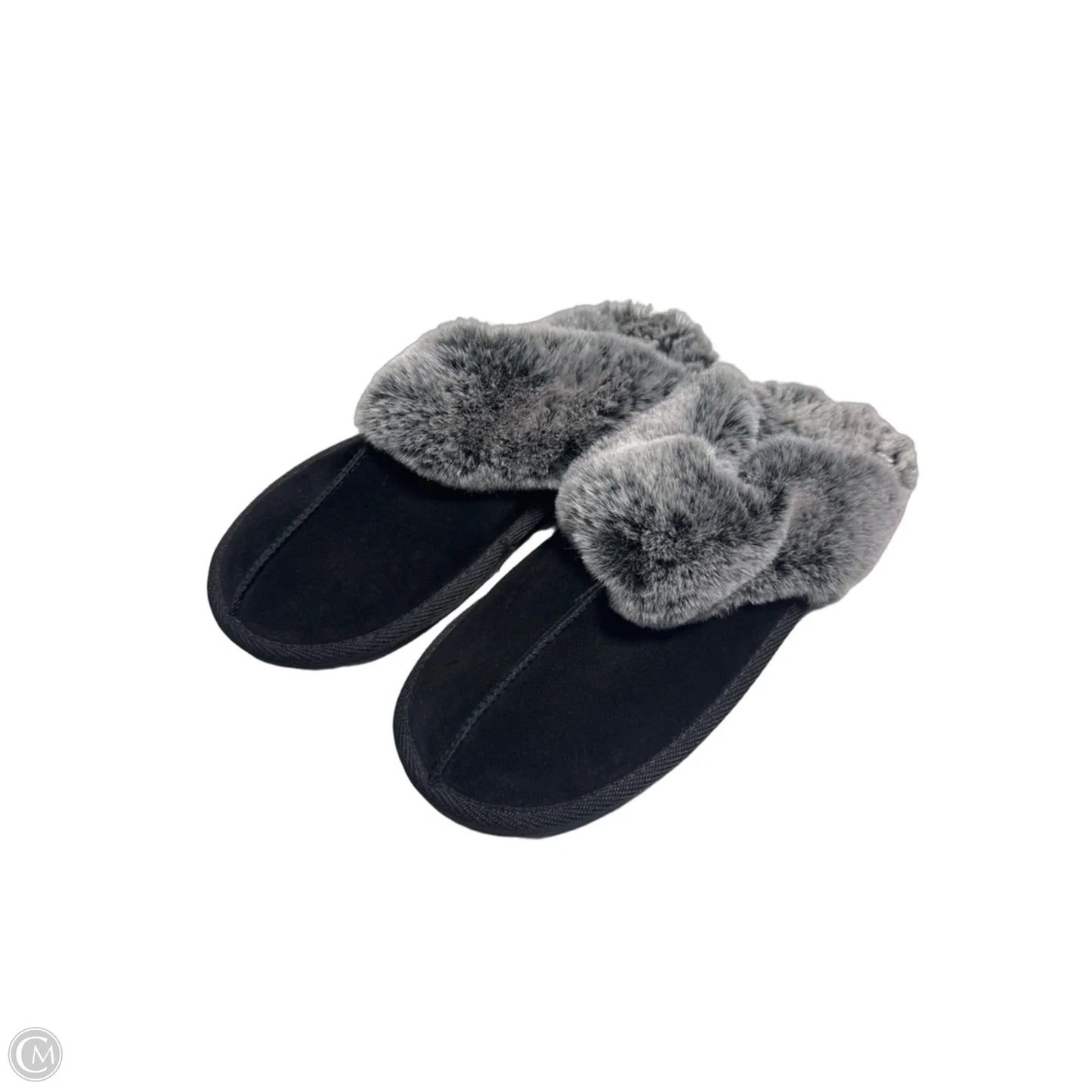 Slippers By Stars Above In Black & Grey, Size: 8