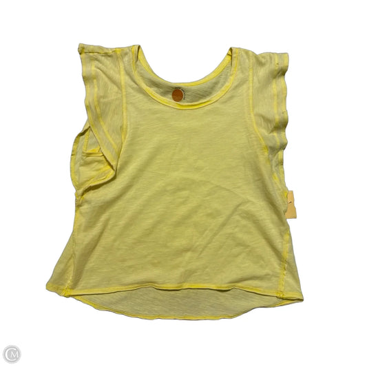Top Short Sleeve By Daily Practice By Anthropologie In Yellow, Size: Xs