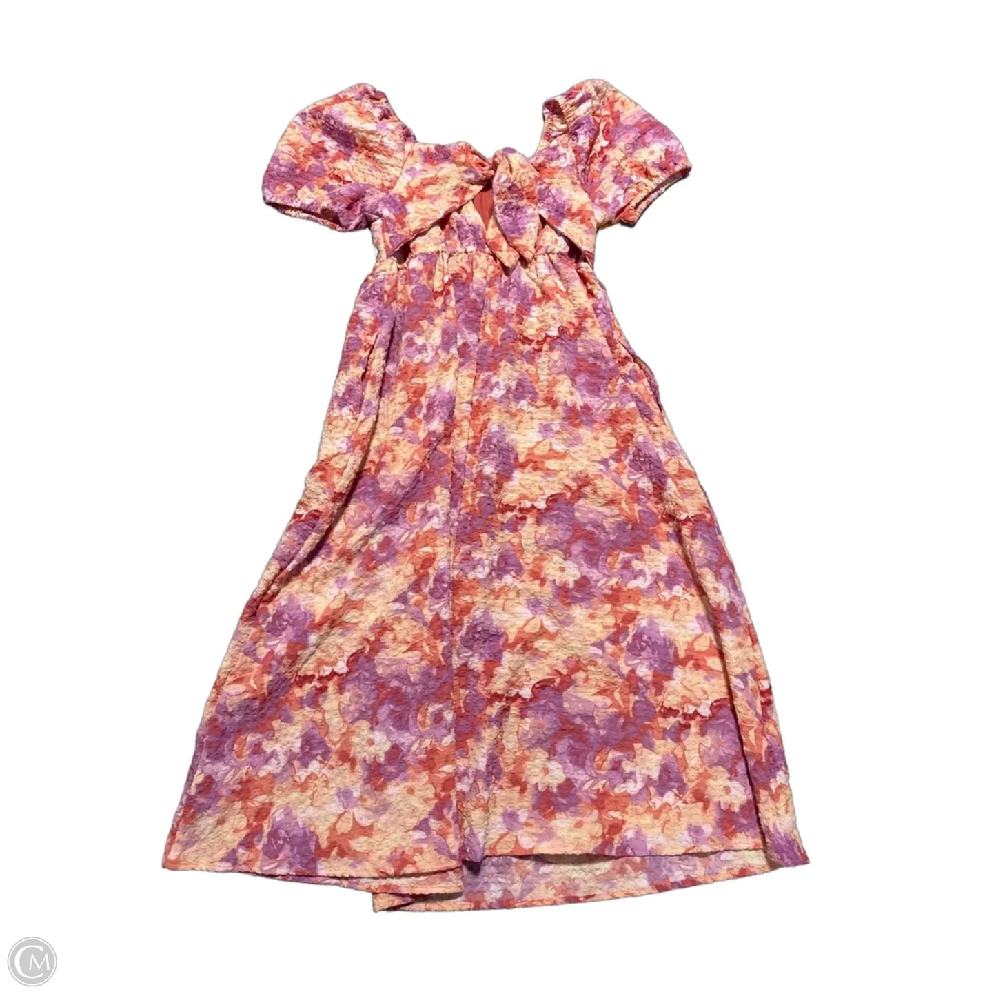 Dress Casual Maxi By Time And Tru In Floral Print, Size: Xs