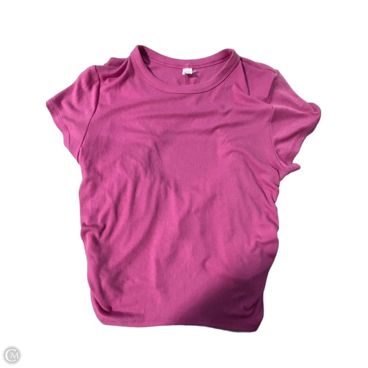 Top Short Sleeve By Old Navy In Pink, Size: L