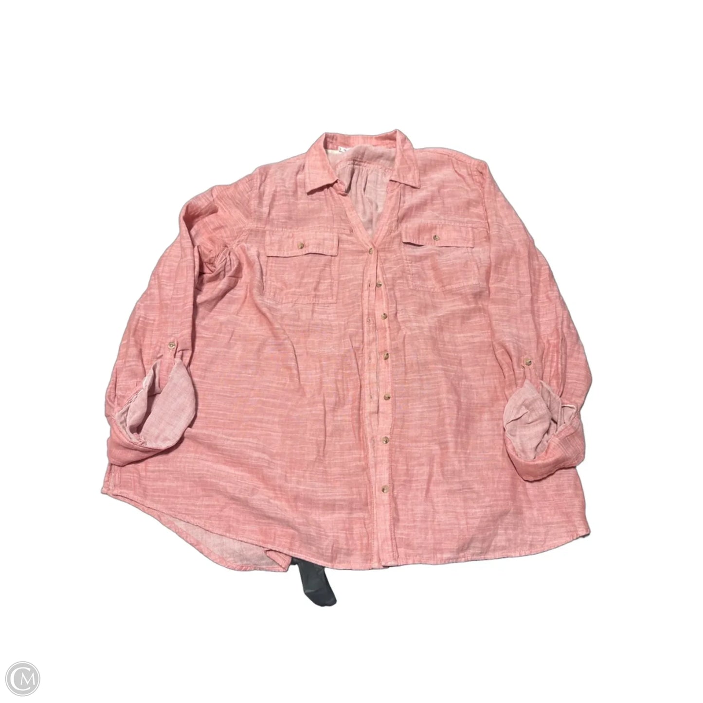 Top Long Sleeve By Maurices In Pink, Size: 3x