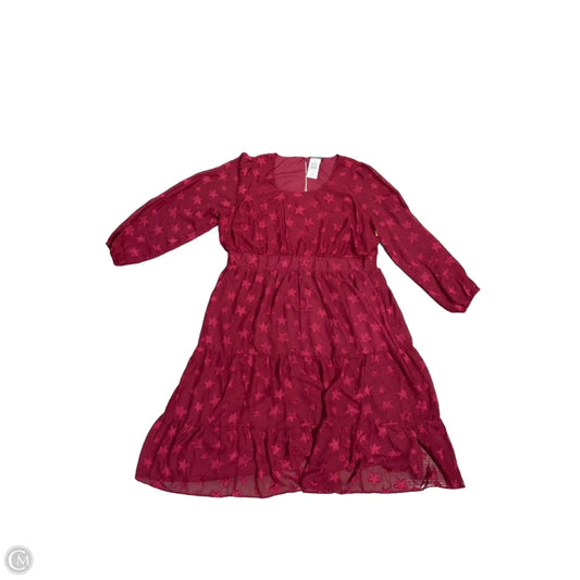 Dress Casual Midi By Torrid In Maroon, Size: 2x