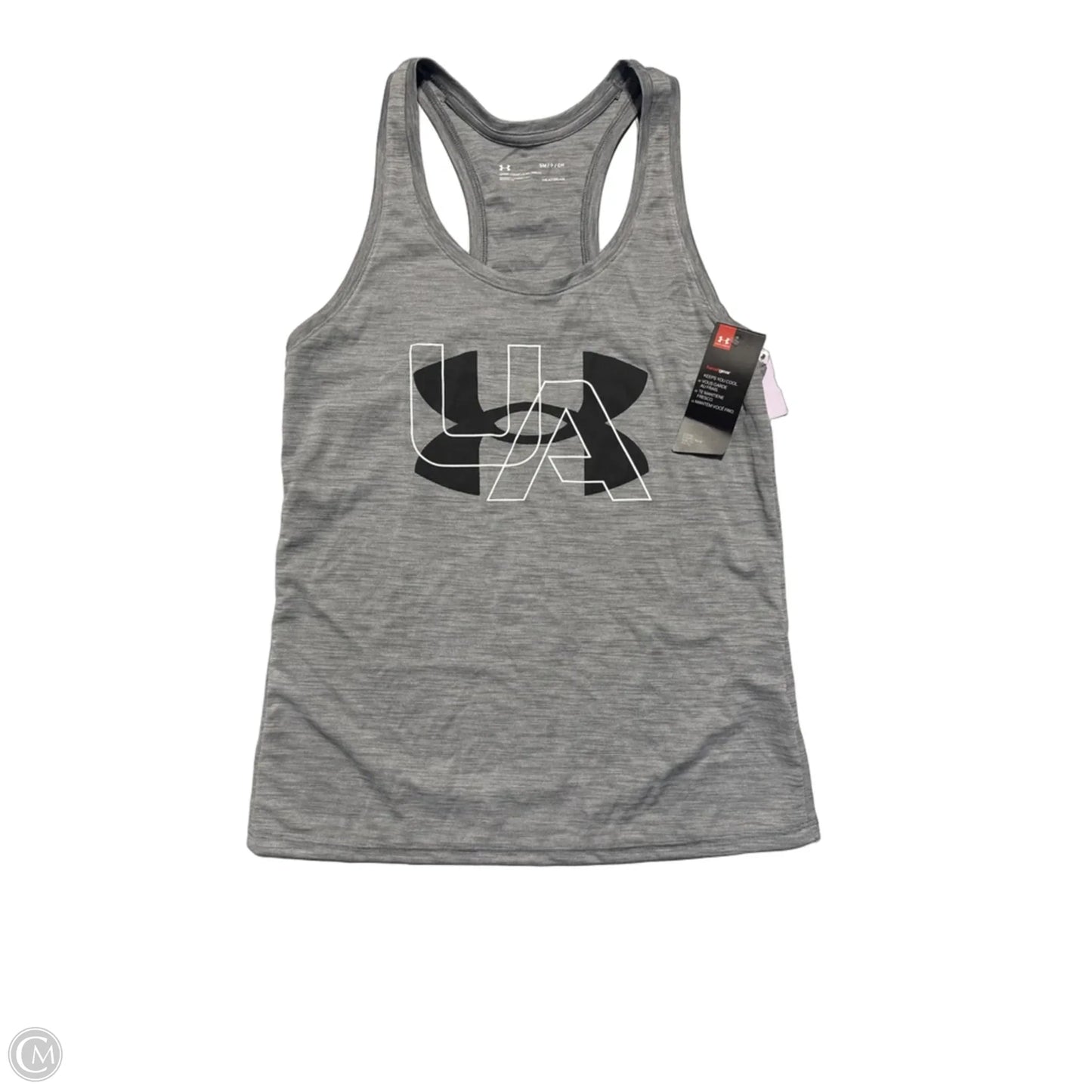 Athletic Tank Top By Under Armour In Grey, Size: S