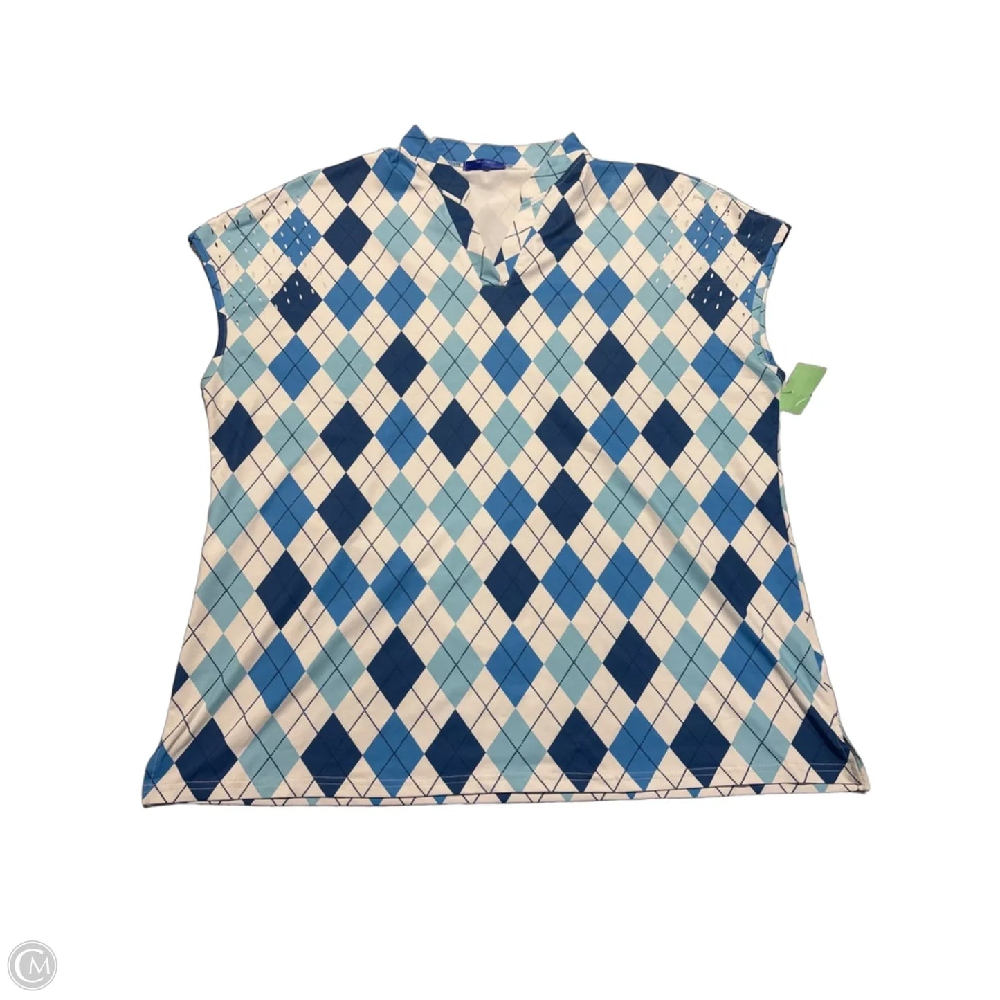 Top Short Sleeve By Cmc In Blue, Size: Xxl