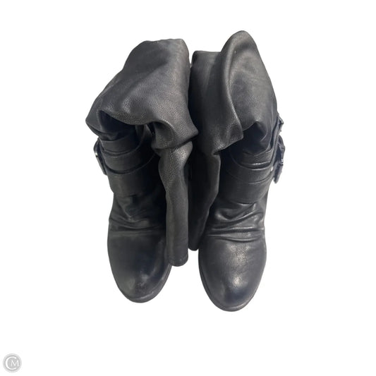 Boots Knee Heels By Carlos By Carlos Santana In Black, Size: 7