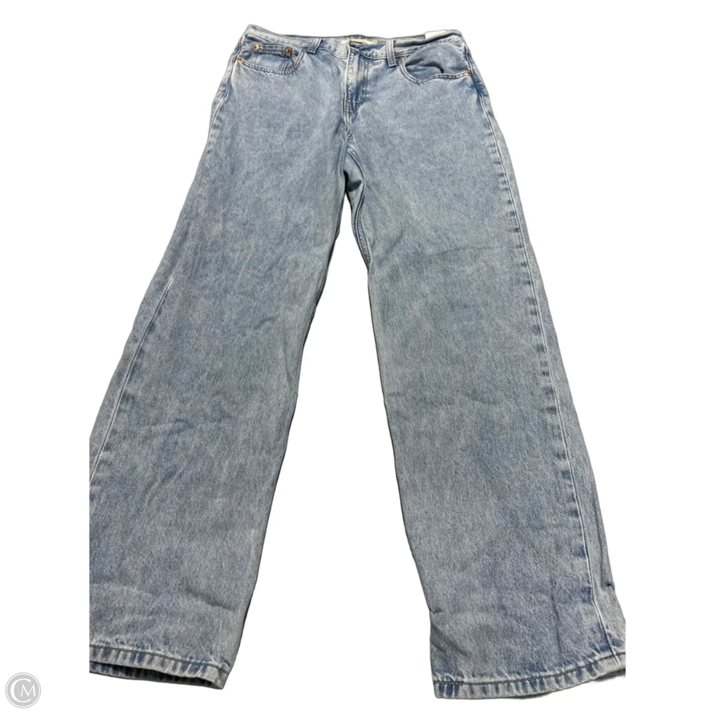 Jeans Straight By Levis In Blue Denim, Size: 8